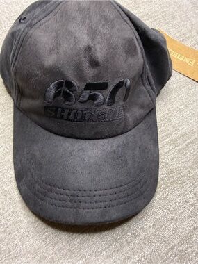 Royal Enfield Race Royale Black Suede Baseball Cap Hat NWT